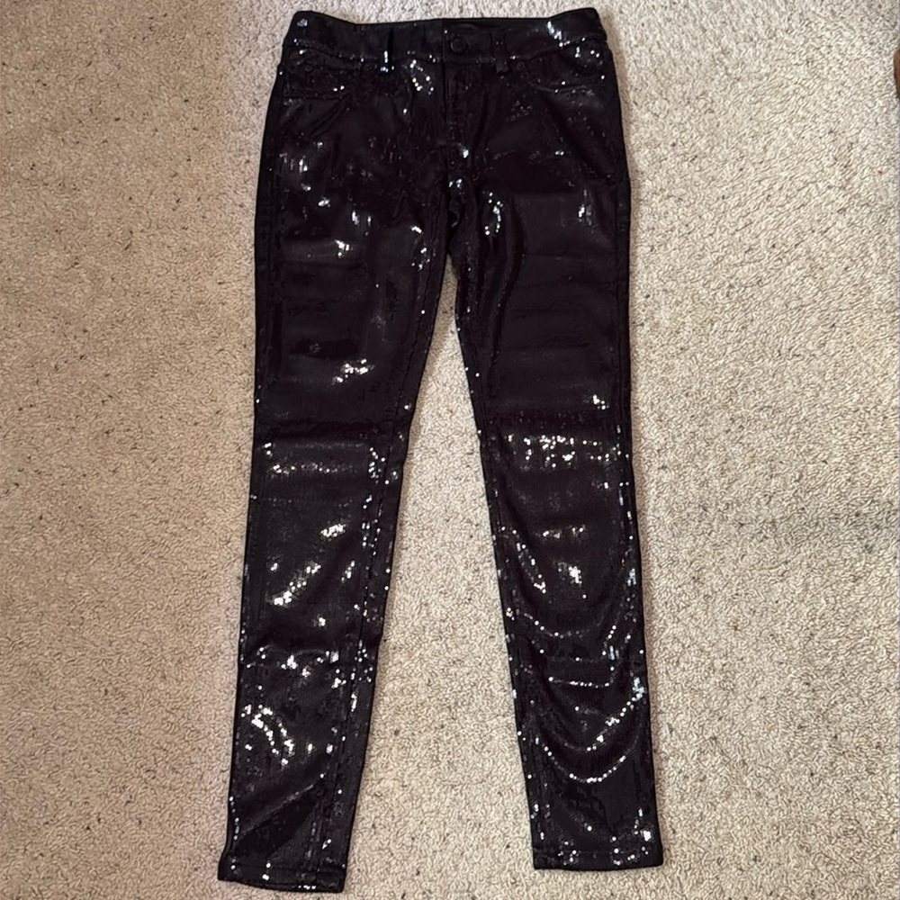 🪻 The Limited Black Sequin legging Size 4. Great condition. Pockets!